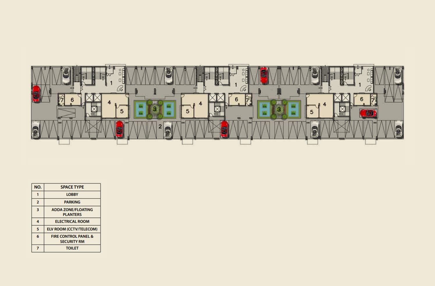 Ambuja Neotia Urvisha — The Condoville — Floor Plan 1