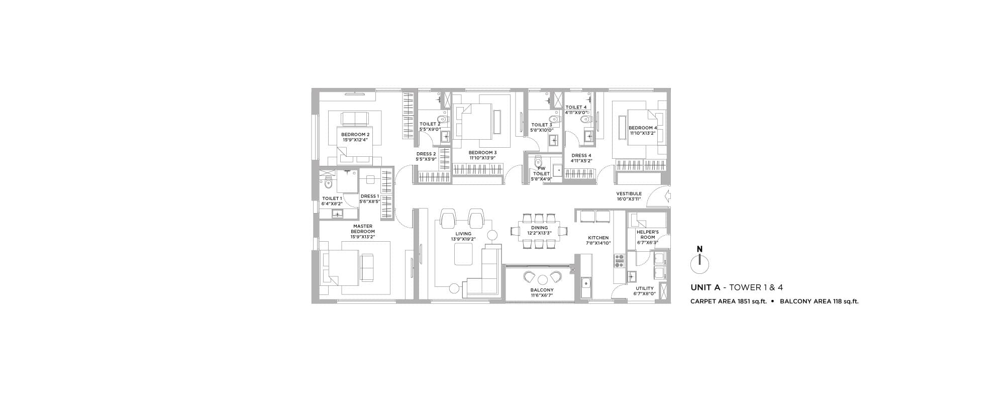 PS Vaanya — Urban Forest Residences — Floor Plan 1